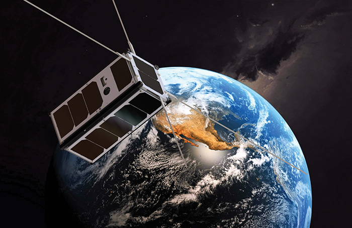 Ryan Aulie has been part of the RADSAT-SK project at the University of Saskatchewan, working on a satellite that will be launched into space.<br />
